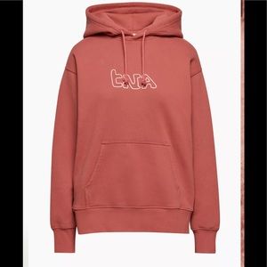 TNA Aritzia cozy fleece boyfriend hoodie